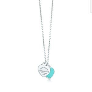 Return to Tiffany&Co Mini Double Heart Tag Pendant